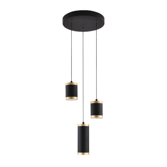 Cuff LED Pendant in Black / Gold (86|E22943-BKGLD)