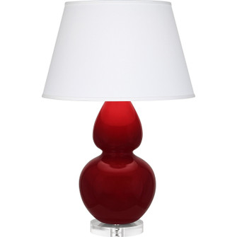 Double Gourd One Light Table Lamp in Sangria Glazed Ceramic w/Lucite (165|SA23X)