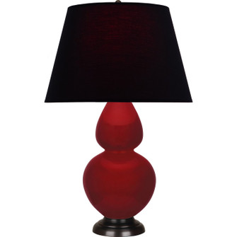 Double Gourd One Light Table Lamp in Sangria Glazed Ceramic w/Deep Patina Bronze (165|SA21K)
