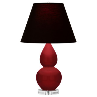 Small Double Gourd One Light Accent Lamp in Sangria Glazed Ceramic w/Lucite (165|SA13K)