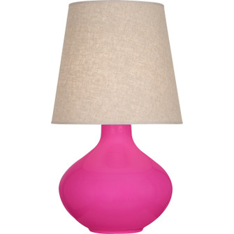 June One Light Table Lamp in Razzle Rose Glazed Ceramic (165|RZ991)