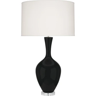 Audrey One Light Table Lamp in Obsidian Glazed Ceramic (165|OS980)