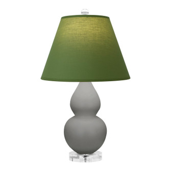 Small Double Gourd One Light Accent Lamp in Matte Smokey Taupe Glazed Ceramic w/Lucite (165|MST53G)