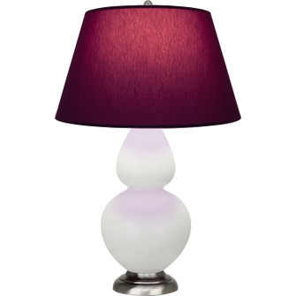 Double Gourd One Light Table Lamp in Matte Lily Glazed Ceramic w/Antique Silver (165|MLY59P)