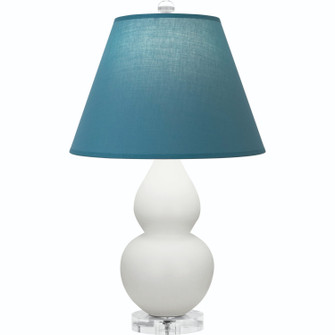 Small Double Gourd One Light Accent Lamp in Matte Lily Glazed Ceramic w/Lucite (165|MLY53B)