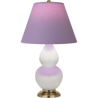 Small Double Gourd One Light Accent Lamp in Matte Lily Glazed Ceramic w/Antique Natural Brass (165|MLY50L)