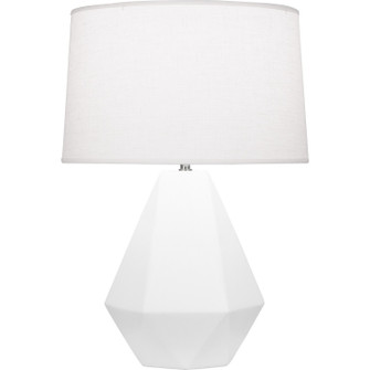 Delta One Light Table Lamp in Matte Daisy Glazed Ceramic w/Polished Nickel (165|MDY97)
