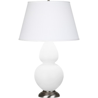 Double Gourd One Light Table Lamp in Matte Daisy Glazed Ceramic w/Antique Silver (165|MDY59)