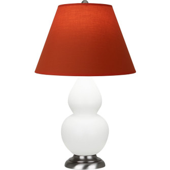 Small Double Gourd One Light Accent Lamp in Matte Daisy Glazed Ceramic w/Antique Silver (165|MDY12T)