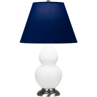 Small Double Gourd One Light Accent Lamp in Matte Daisy Glazed Ceramic w/Antique Silver (165|MDY12N)