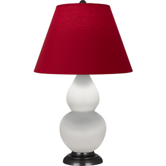 Small Double Gourd One Light Accent Lamp in Matte Daisy Glazed Ceramic w/Deep Patina Bronze (165|MDY11R)