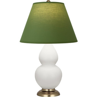 Small Double Gourd One Light Accent Lamp in Matte Daisy Glazed Ceramic w/Antique Natural Brass (165|MDY10G)