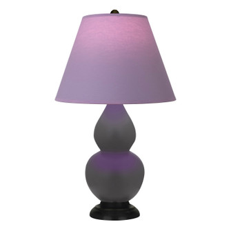 Double Gourd One Light Table Lamp in Matte Ash Glazed Ceramic w/Deep Patina Bronze (165|MCR57L)