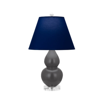 Small Double Gourd One Light Accent Lamp in Matte Ash Glazed Ceramic w/Lucite (165|MCR53N)