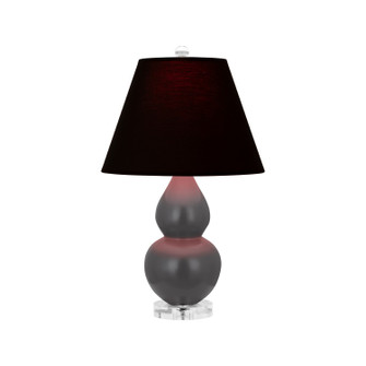Small Double Gourd One Light Accent Lamp in Matte Ash Glazed Ceramic w/Lucite (165|MCR53K)