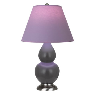 Small Double Gourd One Light Accent Lamp in Matte Ash Glazed Ceramic w/Antique Silver (165|MCR52L)