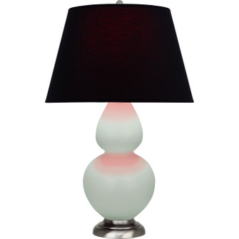 Double Gourd One Light Table Lamp in Matte Celadon Glazed Ceramic w/Antique Silver (165|MCL59K)