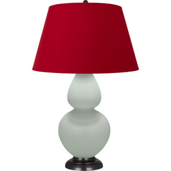 Double Gourd One Light Table Lamp in Matte Celadon Glazed Ceramic w/Deep Patina Bronze (165|MCL57R)
