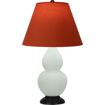 Small Double Gourd One Light Accent Lamp in Matte Celadon Glazed Ceramic w/Deep Patina Bronze (165|MCL51T)