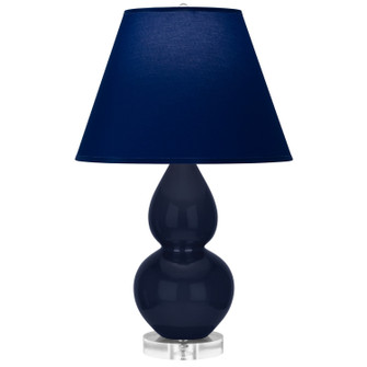 Small Double Gourd One Light Accent Lamp in Midnight Blue Glazed Ceramic w/Lucite (165|MB13N)