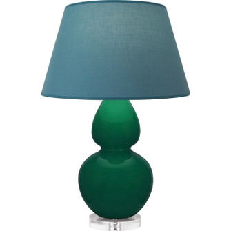 Double Gourd One Light Table Lamp in Jungle Glazed Ceramic w/Lucite (165|JU23B) Double Gourd One Light Table Lamp in Jungle Glazed Ceramic w/Lucite (165|JU23B)