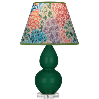 Small Double Gourd One Light Accent Lamp in Jungle Glazed Ceramic w/Lucite (165|JU13S)