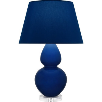 Double Gourd One Light Table Lamp in Cobalt Glazed Ceramic w/Lucite (165|CT23N)