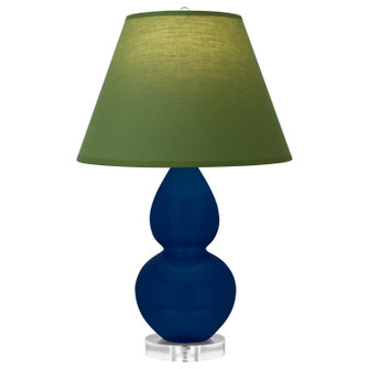 Small Double Gourd One Light Accent Lamp in Cobalt Glazed Ceramic w/Lucite (165|CT13G)