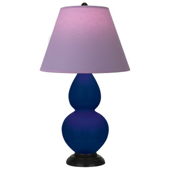 Small Double Gourd One Light Accent Lamp in Cobalt Glazed Ceramic w/Deep Patina Bronze (165|CT11L)