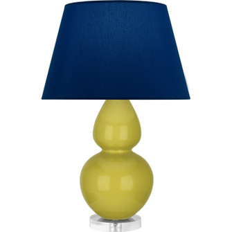 Double Gourd One Light Table Lamp in Citron Glazed Ceramic w/Lucite (165|CI23N)