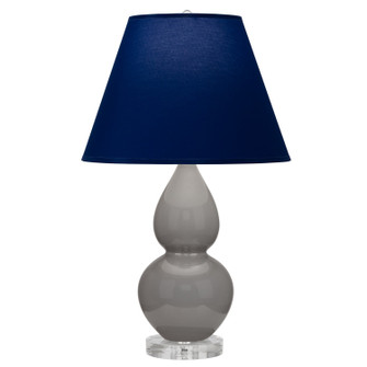 Small Double Gourd One Light Accent Lamp in Smokey Taupe Glazed Ceramic w/Lucite (165|A770N)