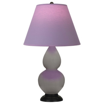 Small Double Gourd One Light Accent Lamp in Smokey Taupe Glazed Ceramic w/Deep Patina Bronze (165|1769L)
