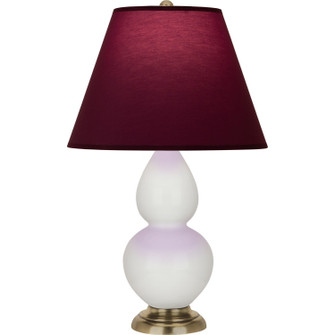 Small Double Gourd One Light Accent Lamp in Lily Glazed Ceramic w/Antique Natural Brass (165|1680P)