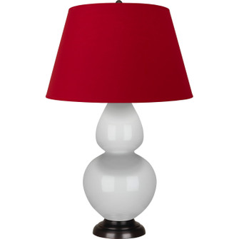 Double Gourd One Light Table Lamp in Lily Glazed Ceramic w/Deep Patina Bronze (165|1640R)