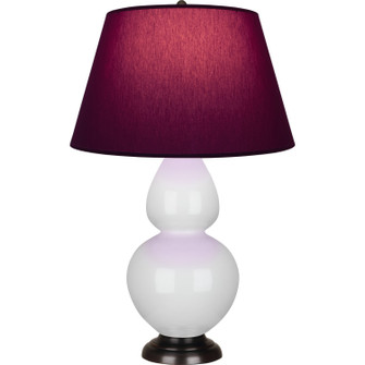 Double Gourd One Light Table Lamp in Lily Glazed Ceramic w/Deep Patina Bronze (165|1640P)