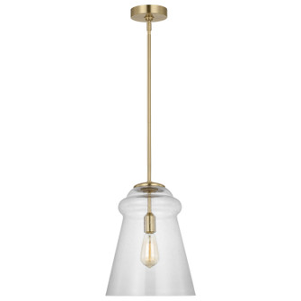 Loras One Light Pendant in Satin Brass (1|P1459SB)