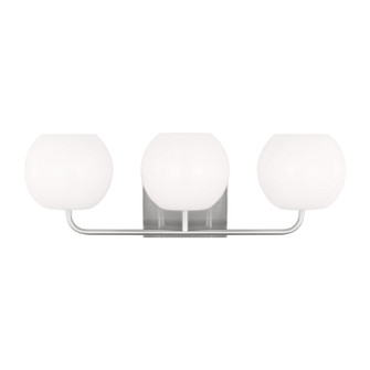 Rory Three Light Vanity in Brushed Steel (1|GLV1013BS)