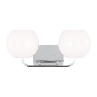 Rory Two Light Vanity in Chrome (1|GLV1012CH)