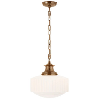 Milton Road One Light Pendant in Hand-Rubbed Antique Brass (268|TOB 5158HAB-WG)