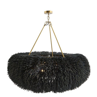 Zaria Chandelier in Black Stained (314|DLS07)