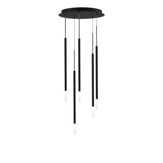 Viggo LED Chandelier in Black (34|PD-69405R1-BK)