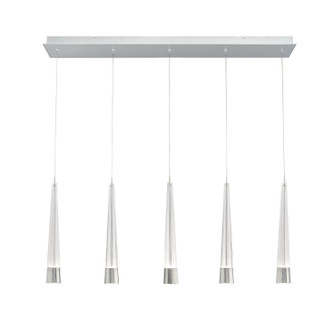 Quill LED Chandelier in Chrome (34|PD-59405L-CH)