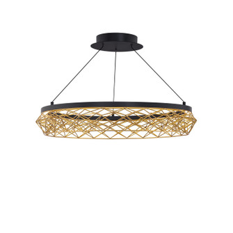 Lacey LED Pendant in Black/Gold (34|PD-45427-BK/GO)