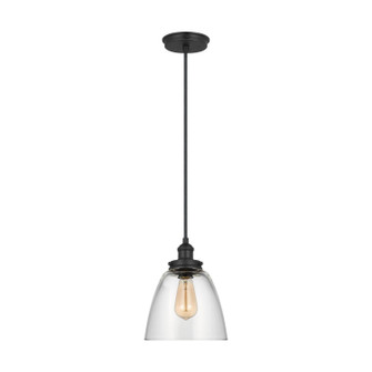 Baskin One Light Pendant in Midnight Black (454|P1349MBK)