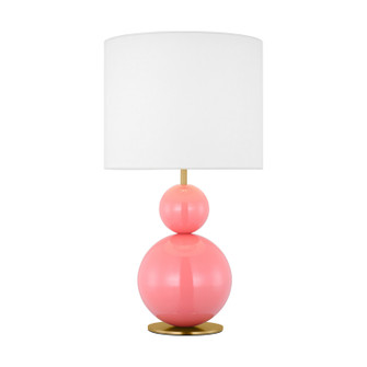 Suki One Light Table Lamp in Coral (454|KST1221CRL1)