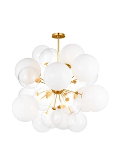 Aria Nine Light Chandelier in Burnished Brass (454|KSC1119BBS)