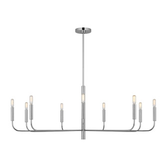 Brianna Nine Light Chandelier in Polished Nickel (454|EC1319PN)