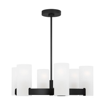 Rhode Six Light Chandelier in Midnight Black (454|DJC1156MBK)