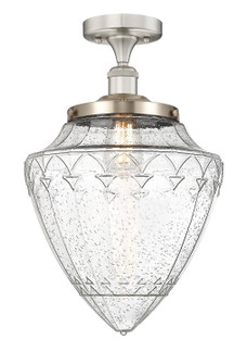 Edison One Light Semi-Flush Mount in Brushed Brass (405|616-1F-BB-G664-12)