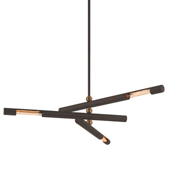 Hendrix Three Light Chandelier in Bronze (67|F6885-BRZ/PBR)